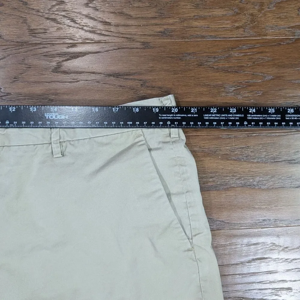 Polo Ralph Lauren Mens Shorts Sz 40 Beige Khaki Chino Stretch Classic Fit Casual